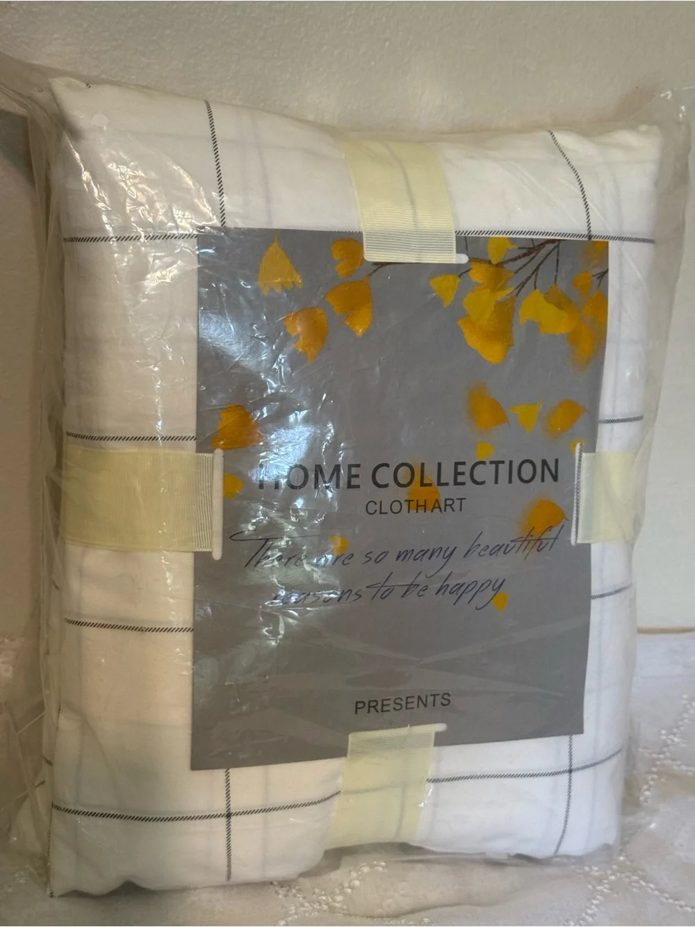 Home Collection White Windowpane Sheet Set